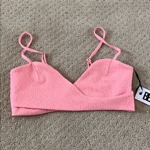 Pink bathing suit top